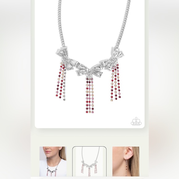 💗💎💗 “VICTORIAN INFLUENCE” RED NECKLACE WITH FREE MATCHING EARRINGS ~ PAPARAZZI❗️ - Picture 5 of 6